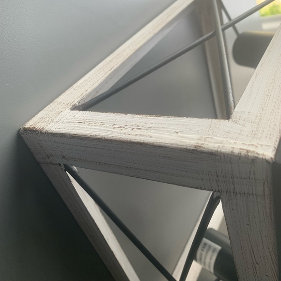 (1895) Farmhouse Pendant Light, 2 bulb in metal wire cage - Picture 6 of 10